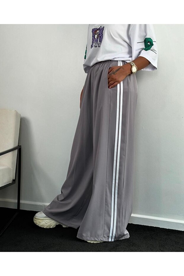 Women's Side Ribbon Wide Leg Sweatpants