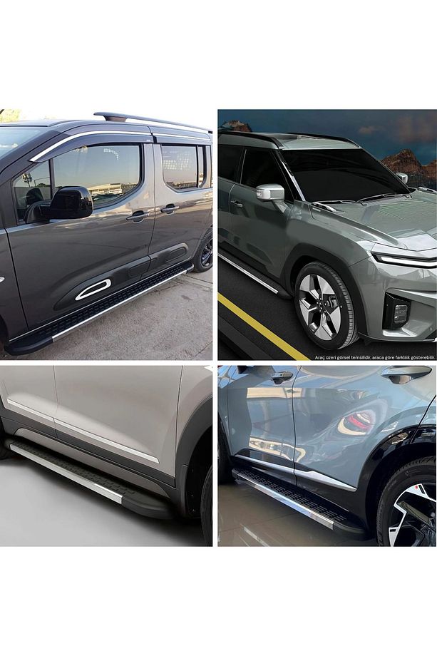 Nissan QashQai 2 Nirvana 2 Alüminyum Yan Basamak Marşpiyel Koruma 2014>2015>2017>2020>2022>2023>2024 - 5