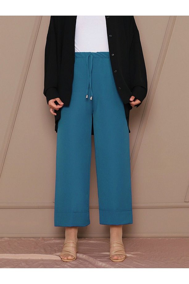 Bağcık Detaylı Double Paça Dikişli Pantolon - 1