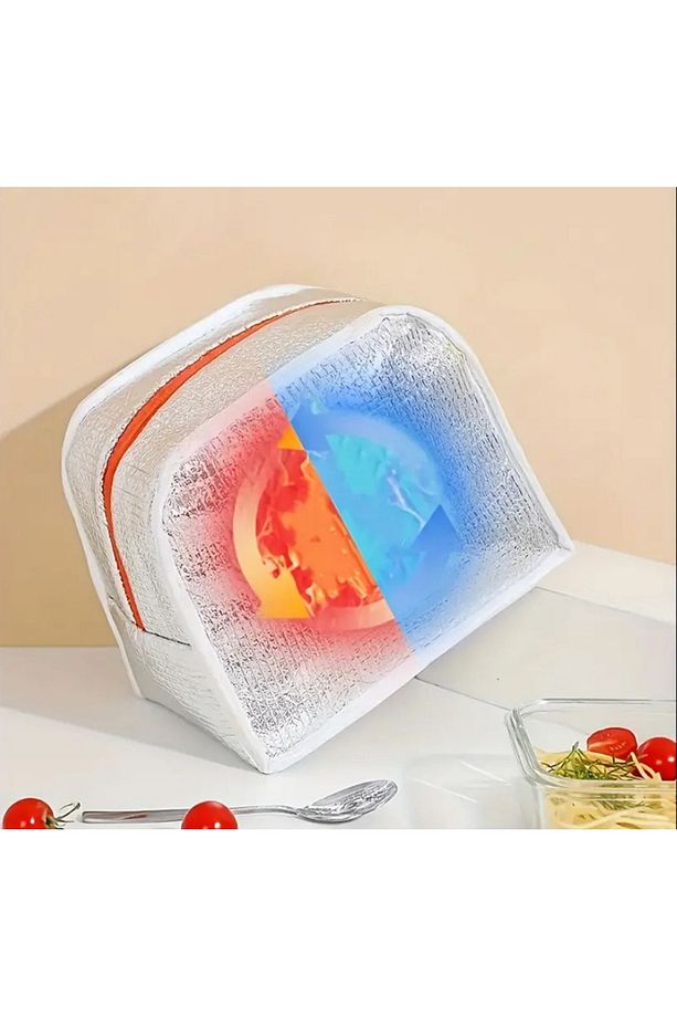 Yalıtımlı 3d Desenli Termoslu Suya Dayanıklı Kulplu Soğuk Sıcak Korumalı Kız Çocuk Beslenme Çantası - 4