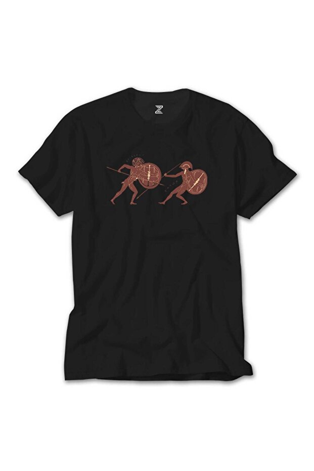 Troy War Black T-Shirt