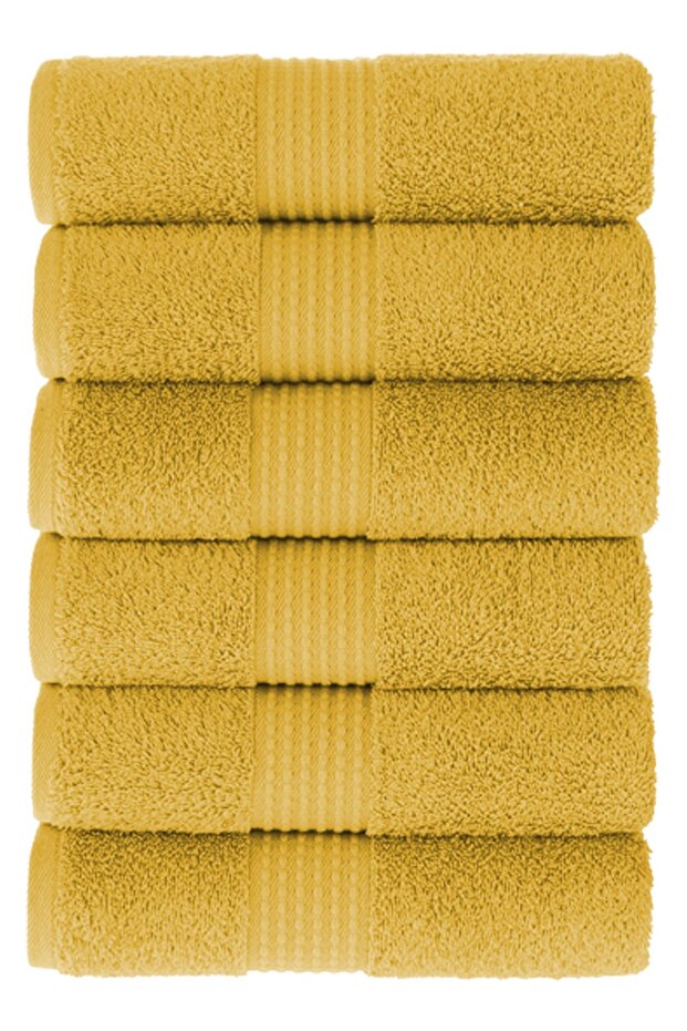 Tomurcuk 100% Cotton Set of 6 50X100 cm Hand Towels