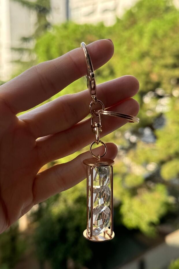 سلسلة مفاتيح كريستال 3 أحجار - 2