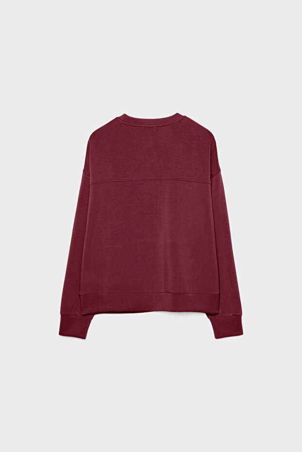 Yumuşak dokulu basic sweatshirt - 6
