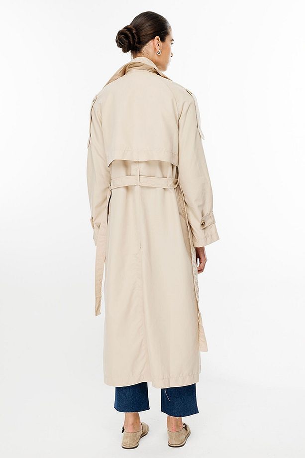 Soft Oversize Bej Trençkot - 8