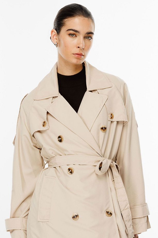 Soft Oversize Bej Trençkot - 3