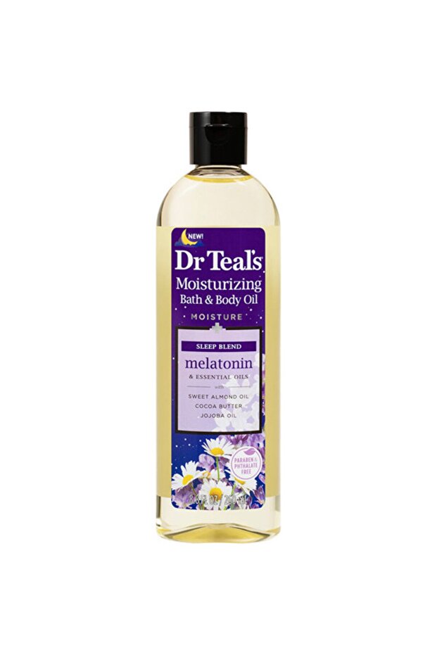 Dr Teal's Bath & Body Oil Moisturizing Sleep Blend with Melatonin 260Ml