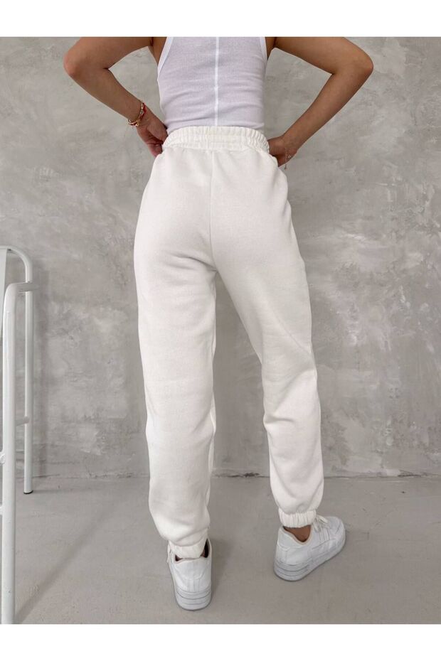 Üç İplik Basic Jogger Eşofman Altı - 3