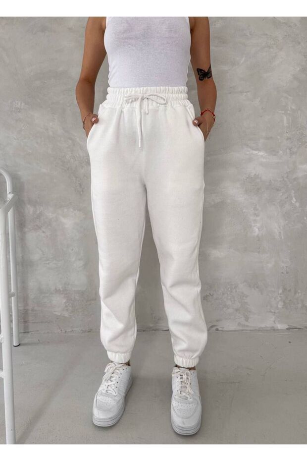 Üç İplik Basic Jogger Eşofman Altı - 2