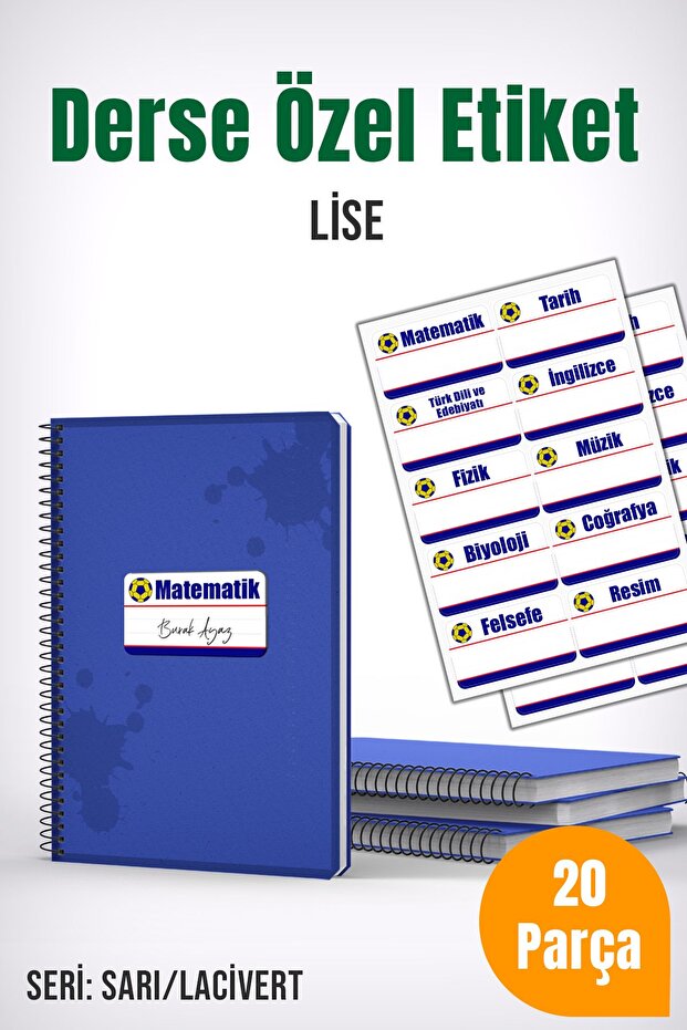 Class Special School Labels |   High School |   Yellow/Navy Blue Series |   School Label