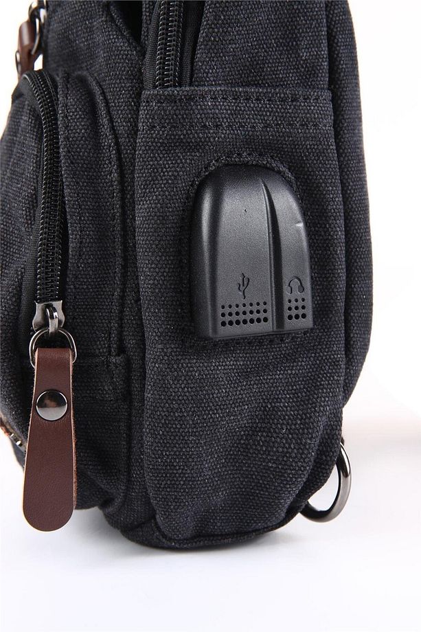 Ccs 31184 Kanvas Kumaş Omuz Askılı Çapraz Çanta - 6