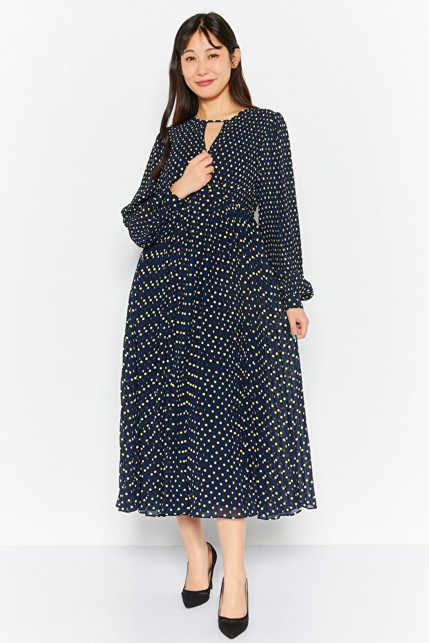 Women Allover Print Midi Dress, Multicolor