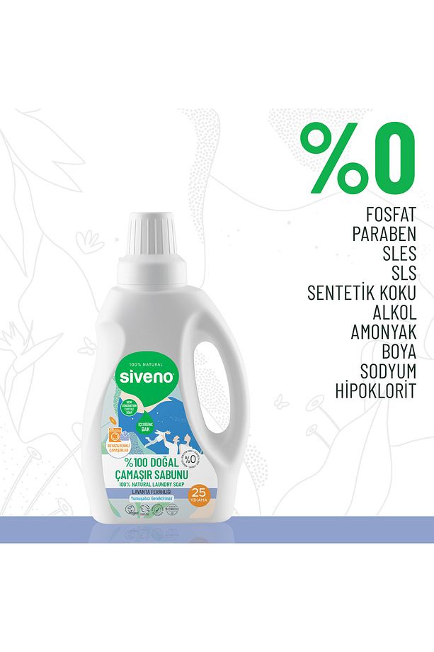 %100 Doğal Çamaşır Sabunu %100 Bitkisel Deterjan Yumuşatıcı Gerektirmez Konsantre 750 ml X 3 Adet - 4