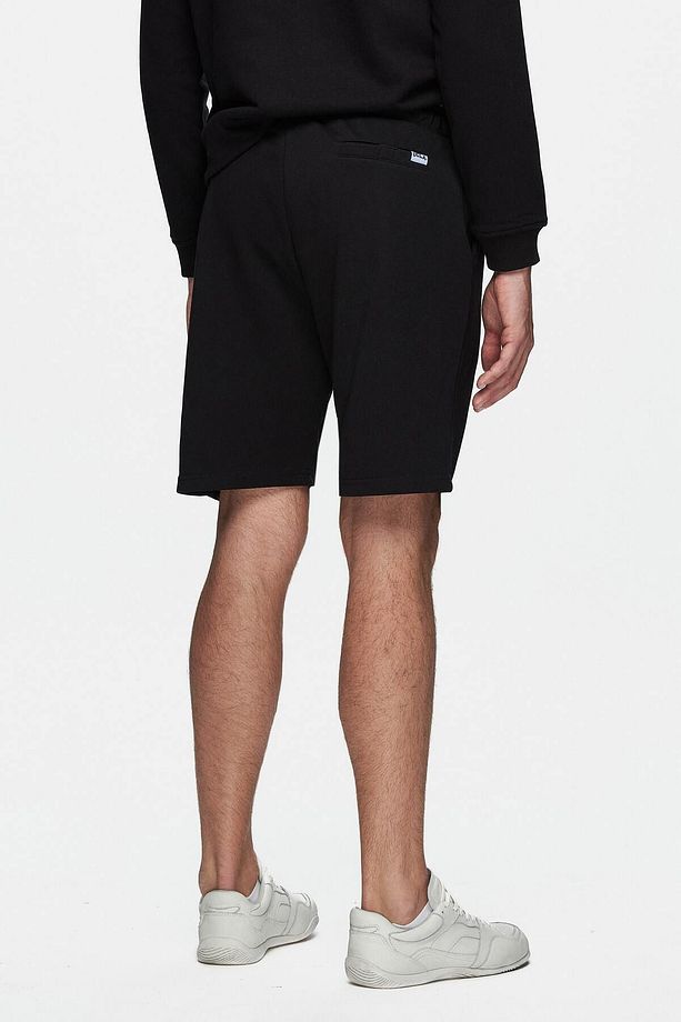 RANDY Siyah Baskılı Baskılı Standard Fit Erkek Örme Şort - 4