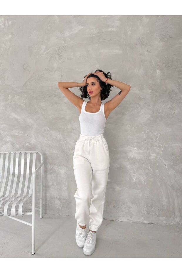 Üç İplik Basic Jogger Eşofman Altı - 1