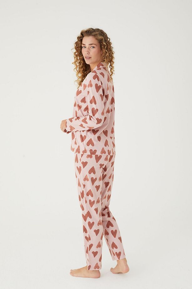 İpektenim Düğmeli Pijama Takımı - 2