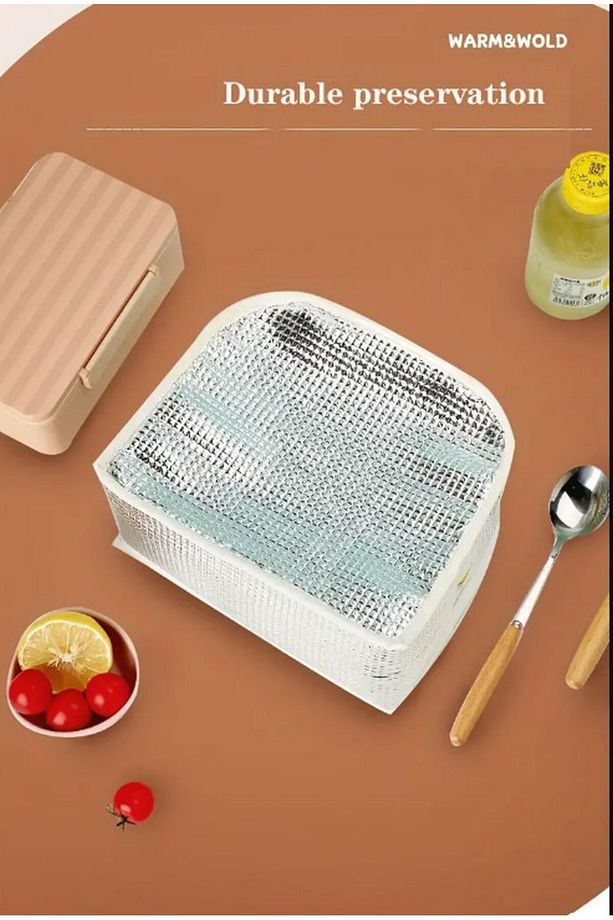 Yalıtımlı 3d Desenli Termoslu Suya Dayanıklı Kulplu Soğuk Sıcak Korumalı Kız Çocuk Beslenme Çantası - 5