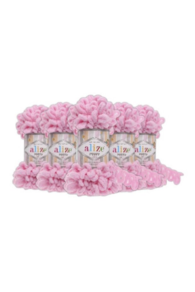 Puffy Hand Knitting Yarn 5 Pack Pink 185