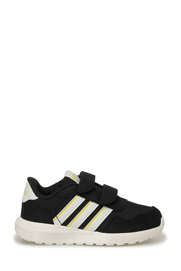 Run 60S Core Black Off White Utility Yellow Kids Sneakers Ie6436