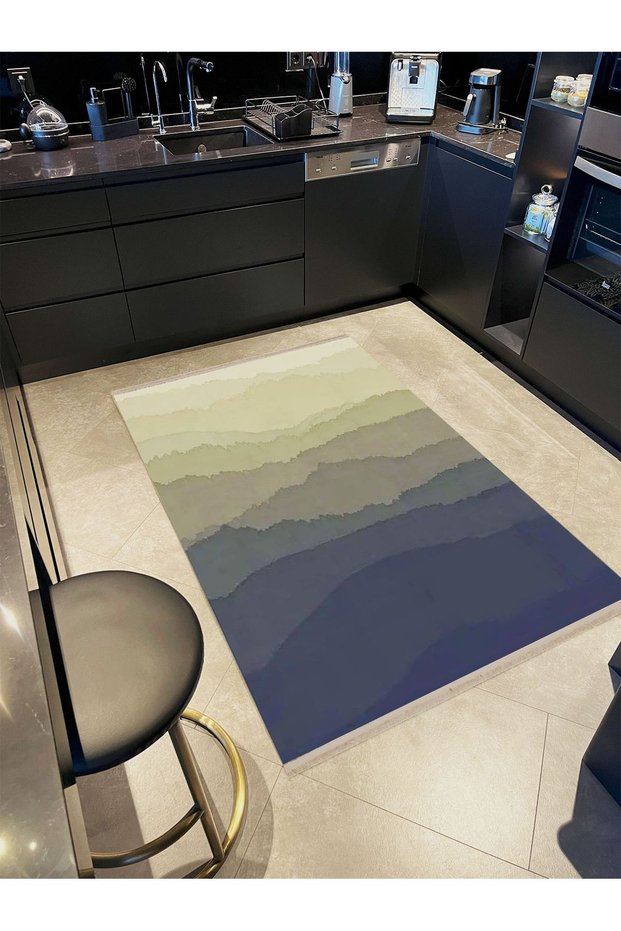 Atlas Collection Cartoonish Design Forest Tree Patterned Modern Decorative Carpet 23