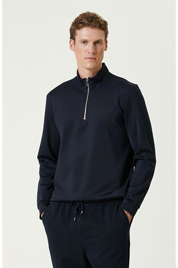 Lacivert Sweatshirt - 1