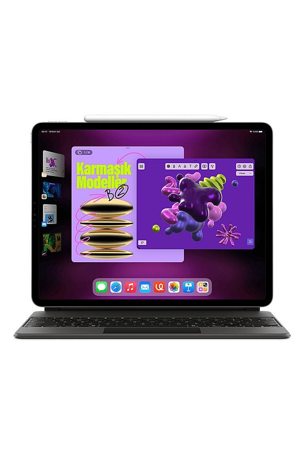 4.Nesil iPad Pro 11" (M2 Çip) WIFI+Cellular 2TB Tablet Gümüş MNYM3TU/A - 5