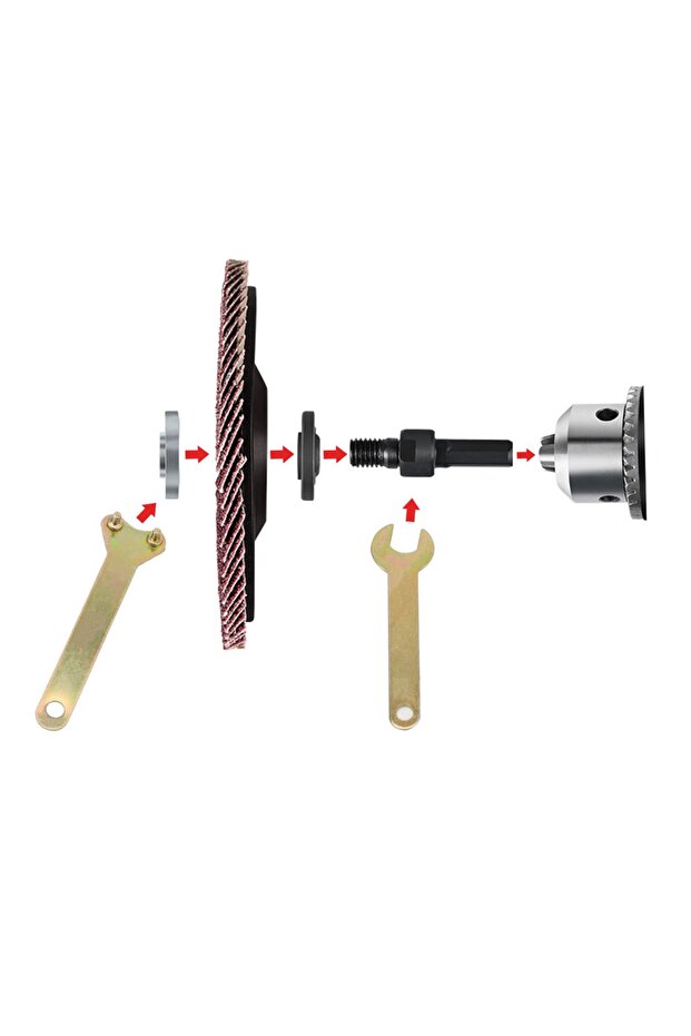 10mm 电钻转换角磨机连杆用于切割盘抛光轮金属... - 2