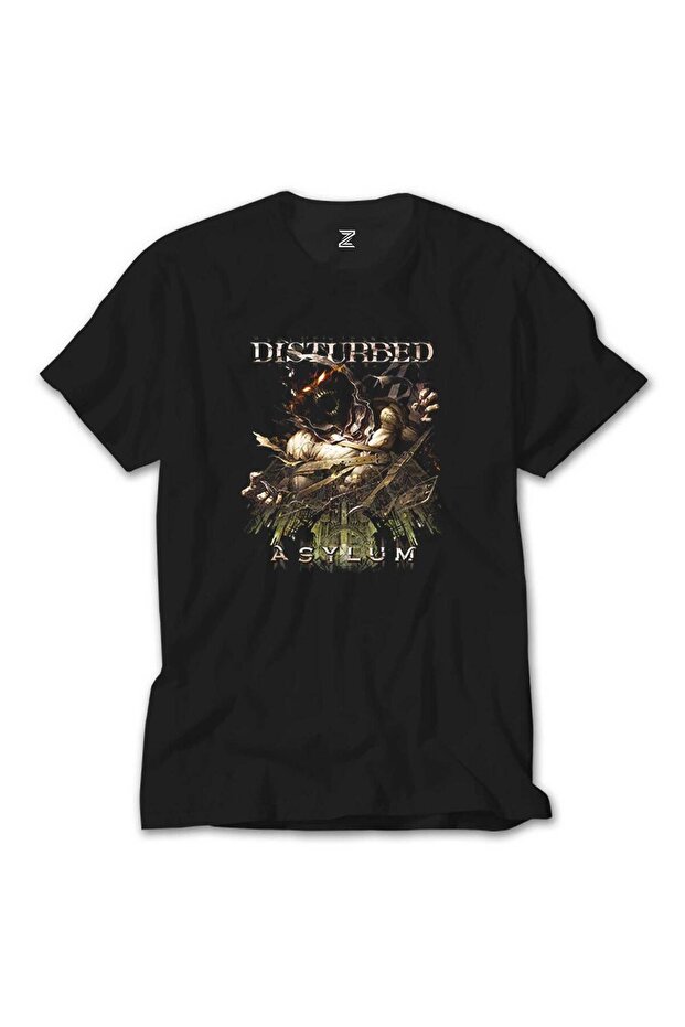 Disturbed Asylum 2 Black T-Shirt