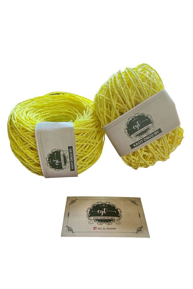 Kağıt ip / sarılmış örülmeye hazır kağıt ip YUMAK  50gr - 1