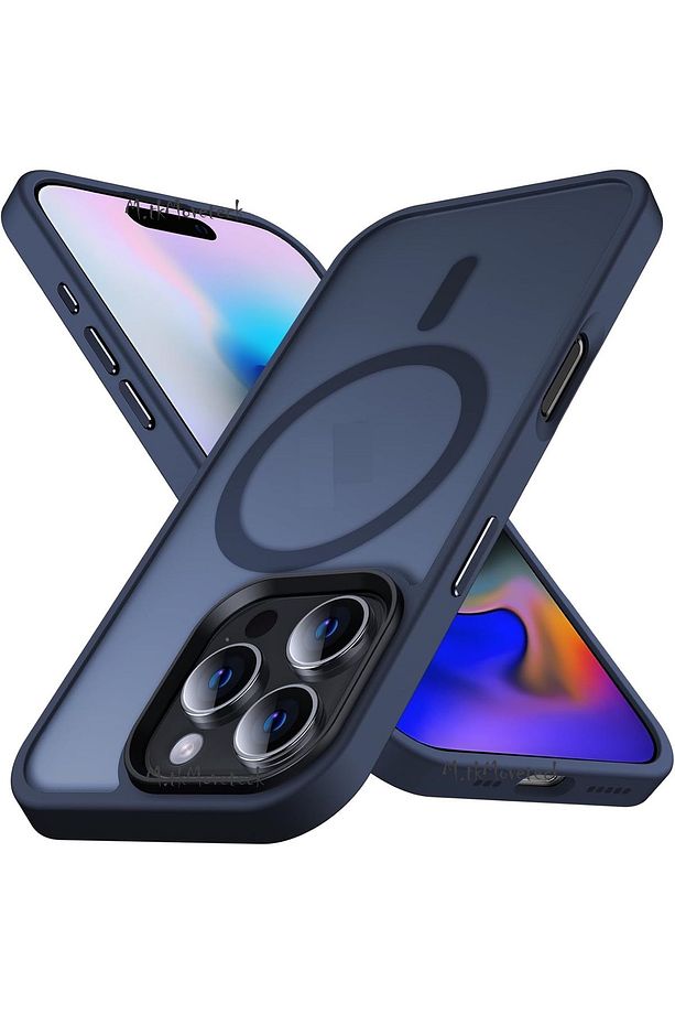 İphone 16 Pro Kılıf Mat Magsafe Şarj Özellikli Darbe Önleyici Hassas Buton Renkli Yumuşak Kenar -SİO - 1