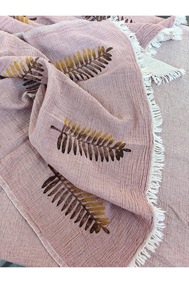 Ferns Wooden Printed Peshtemal