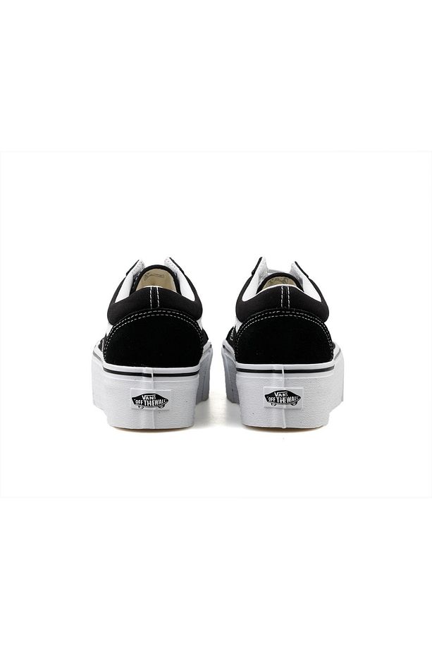 Ua Old Skool Stackform Kadın Yüksek Taban Günlük Ayakkabı Sneaker Siyah - 5
