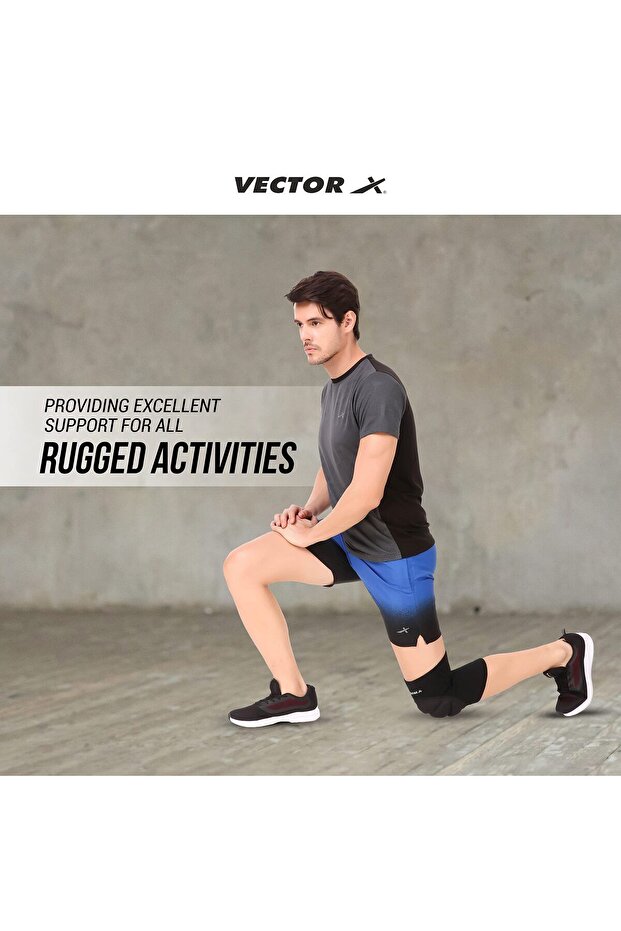 Moulded Elastic Slip-in Knee Support (Black, Size - Small) | Material - Elasticized Fabric - 5