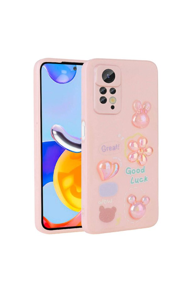 Compatible Case for Xiaomi Redmi Note 12 Pro 4g Shiny Toys Silicone Cover with Embossed Figure