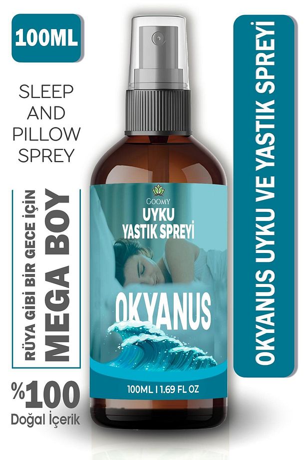 Uyku ve Yastık Spreyi; Huzurlu, Derin ve Rahat Uyku için Okyanus kokulu aromaterapi sprey 100 ml - 1