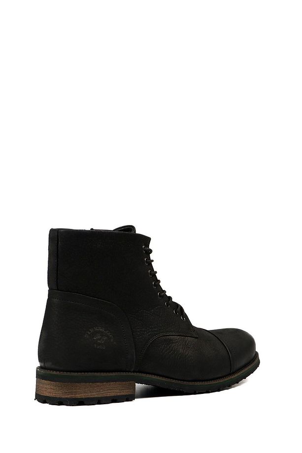 Merdane Boot Hakiki Deri Siyah Pera Outdoor Erkek Bot - 3