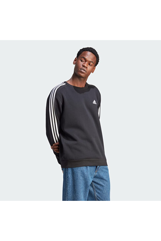 Essentials Fleece 3-Stripes Sweatshirt - 3