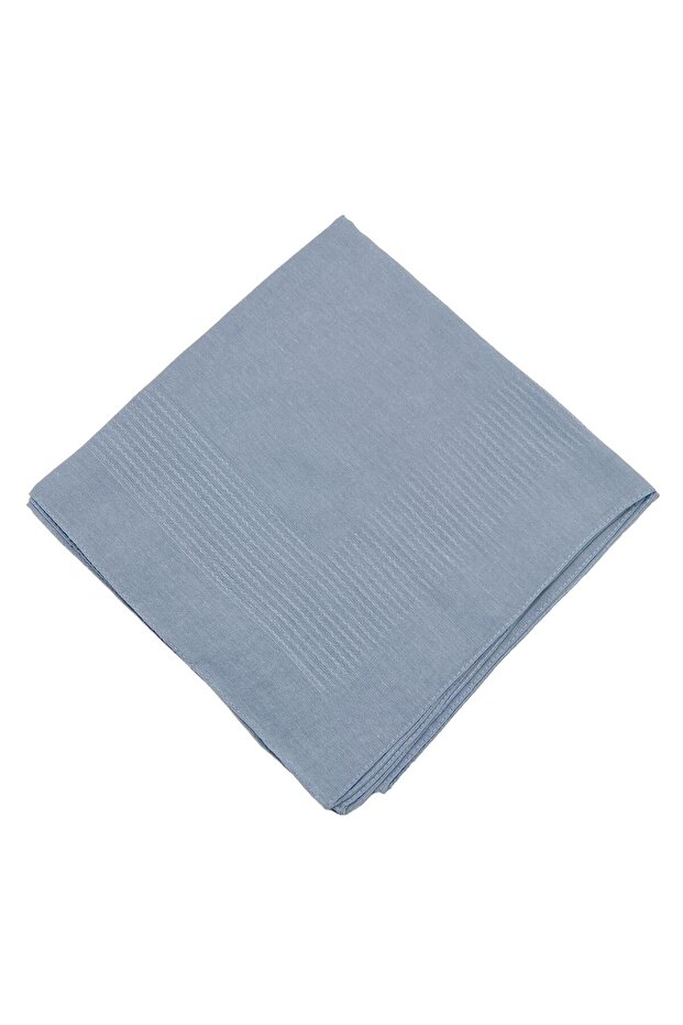 Miray Plain Cotton Scarf - Baby Blue