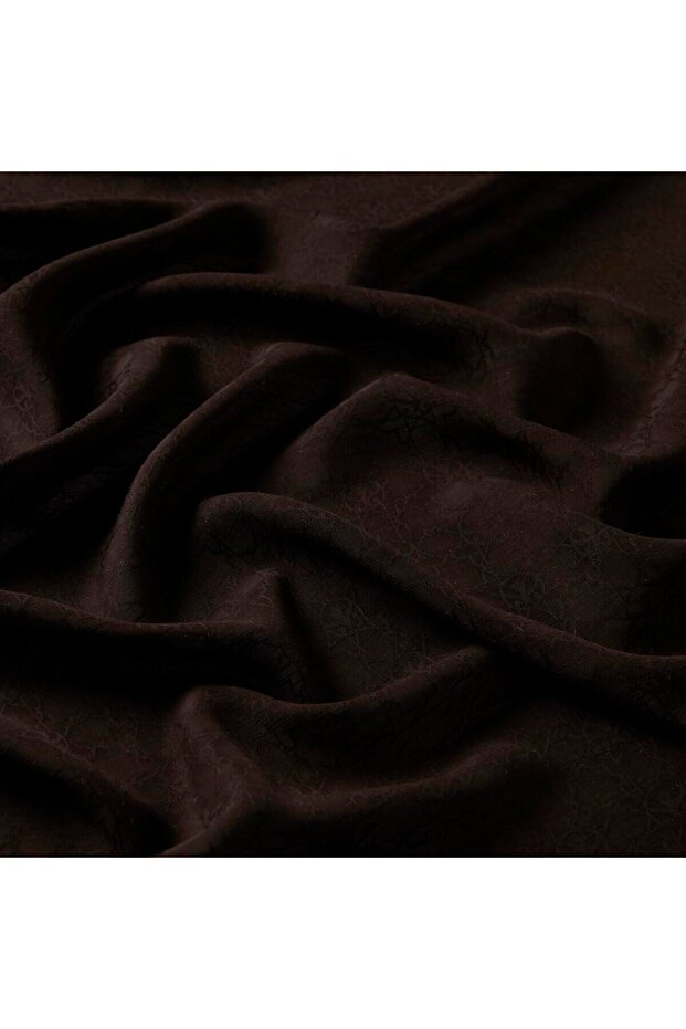 Monogram Şal - Acı Kahve - 2