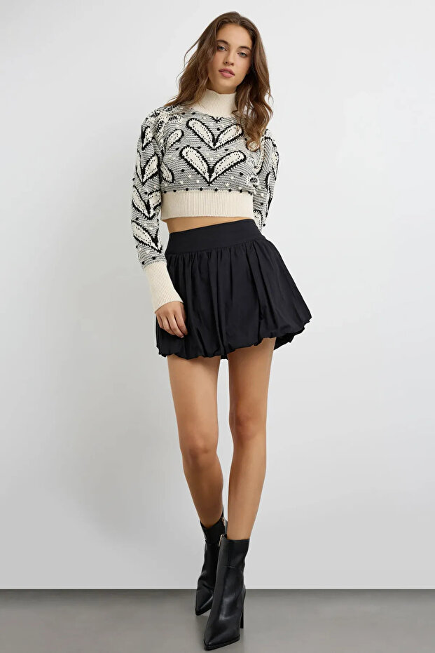 Mini Şortlu Balon Etek - 1