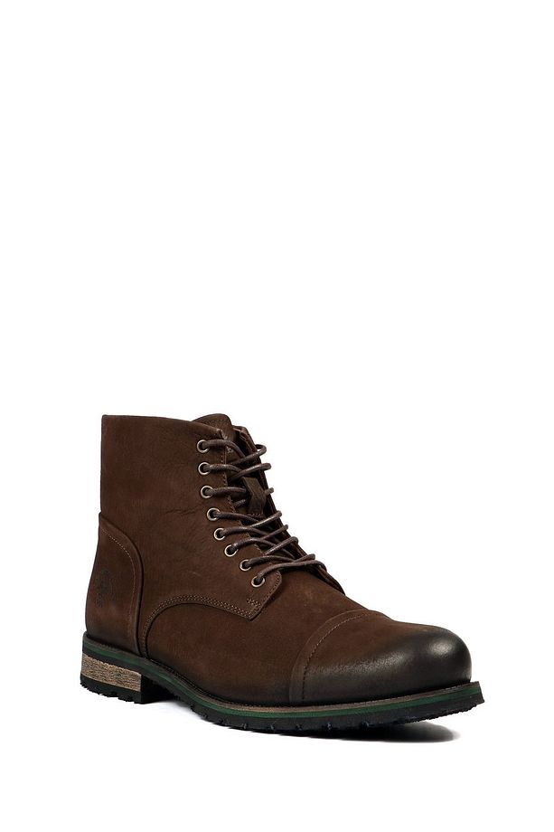 Merdane Boot Hakiki Deri Kahve Pera Outdoor Erkek Bot - 2