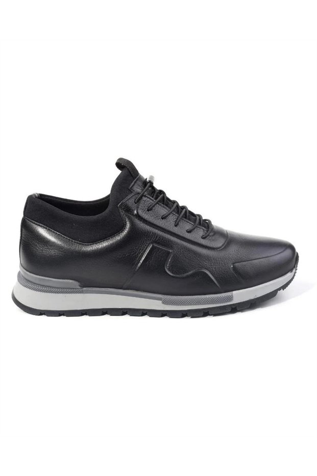 5333K Men's Black Nata (40-44) Leather Casual Sports Shoes