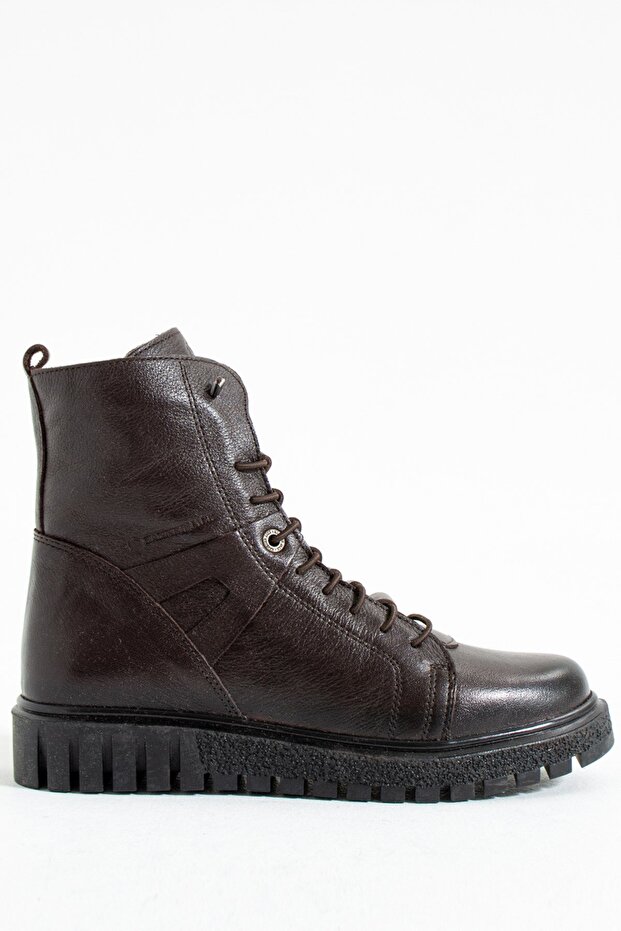 Genuine Leather Brown Outdoor Women's Boots