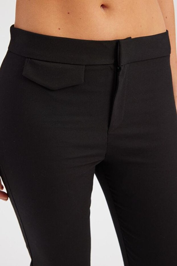 Orta Bel Crop Pantolon - 5