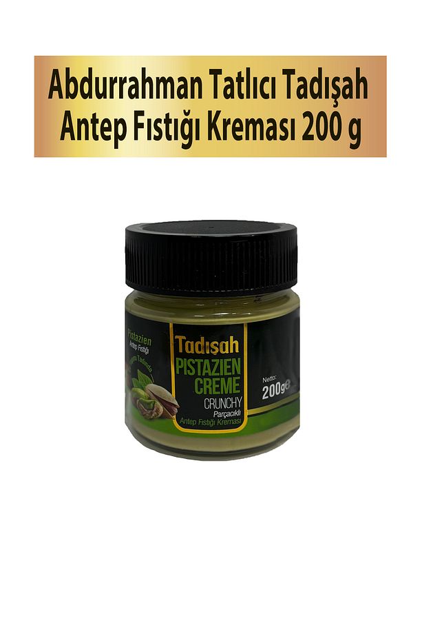 Abdurrahman Tatlıci Tadişah Parçacıklı Antep Fıstığı Kreması 200 Gr (1Adet) - 1