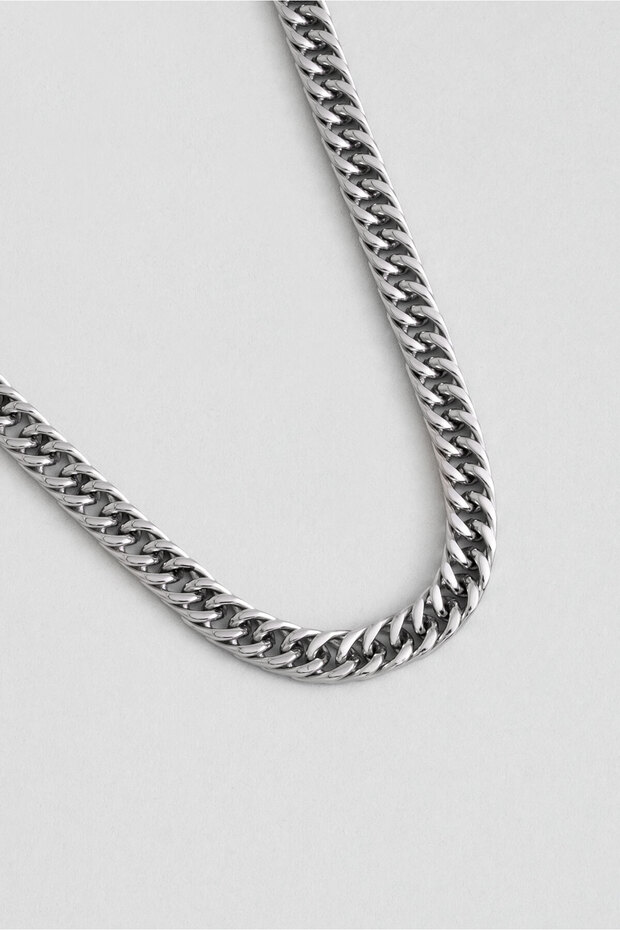 Örgü Model Çelik Erkek Kolye - 2