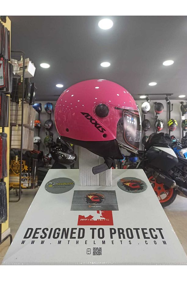 Square Yarım Kask (Pembe) - 1
