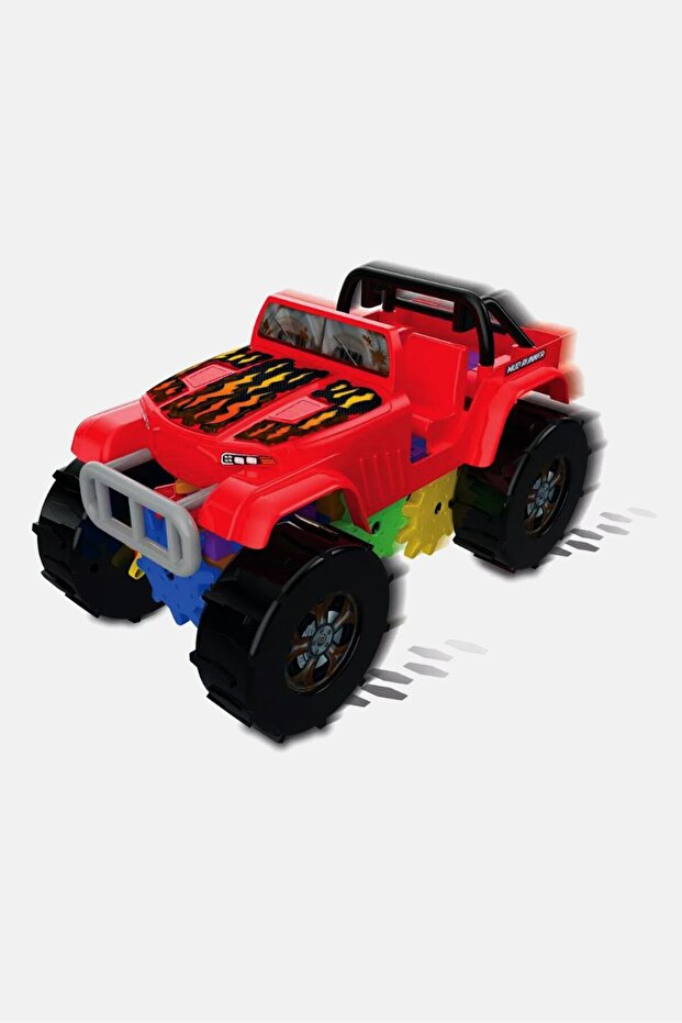 Techno Gears Mud Runner İnşaat Aracı, Kırmızı Kombo - 2
