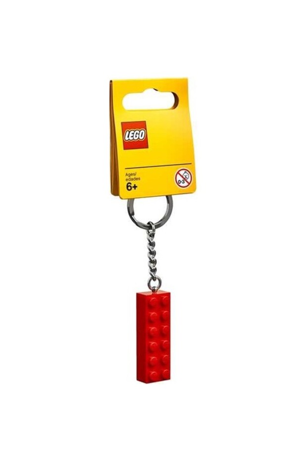 Brick 853960 2x6 Red Key Chain - 1