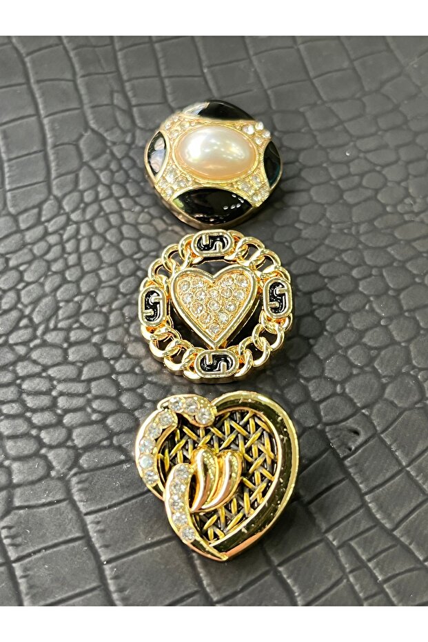 Luxury Design 3-Piece Combin Button Set - 3